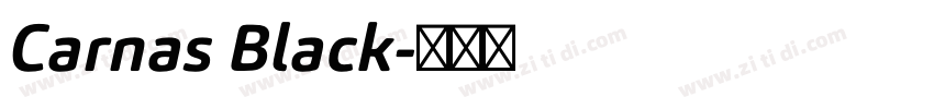 Carnas Black字体转换